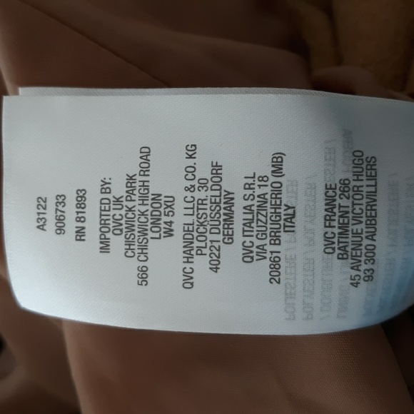 Denim & Co Camel Color Jacket/Coat from QVC - Picture 8 of 8